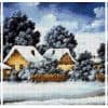 Зимушка в деревне (триптих) 35-5550-НЗТ (2016) сетка Зимушка в деревне (триптих) 35-5550-НЗТ (2016) сетка